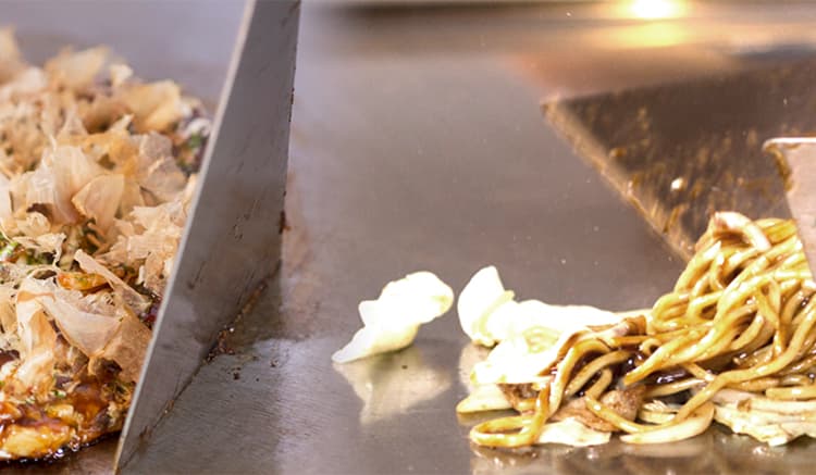 Okonomiyaki and Yakisoba